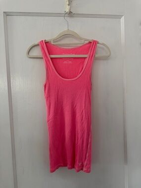 American Eagle Outfitters Neon Pink Scoop Neck Tank
